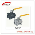 Industrial Stainless Steel 3 Piece Ball Valve